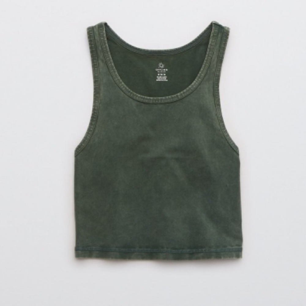 Aerie Offline Green OG Crop Top